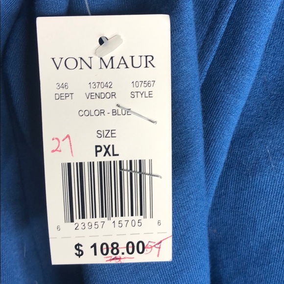 Neon Buddha Blue Two Button Cotton Cape Jacket - Picture 7 of 7